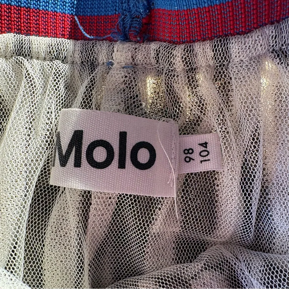 Molo Bailini Gold Pleated‎ Lurex Shimmery Elastic Waist Skirt 98-104 Christmas